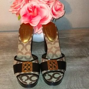 Coach Womens Platform Clogs